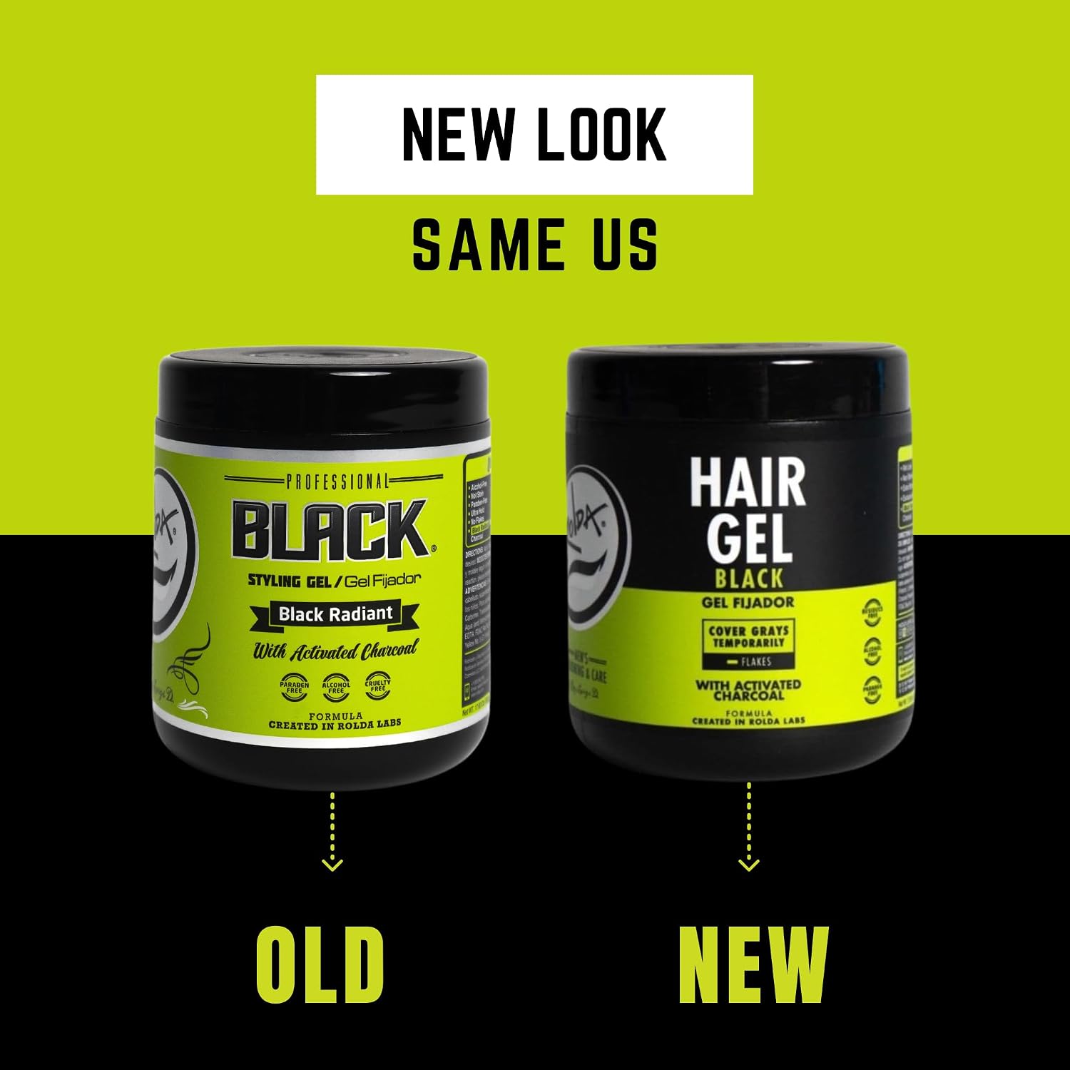 Rolda Black Original Gray Coverage Hair Gel