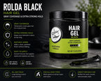 Rolda Black Hair Gel – Gray Coverage & Extra Strong Hold