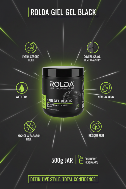Infografía Rolda Hair Gel Black